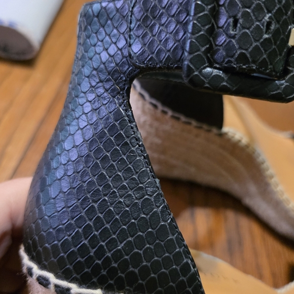 Preston & York Espadrille Sandals Black Size 6.5 - Picture 8 of 11